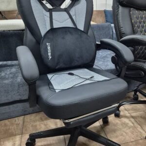 VIGOSIT Gaming (žaidimų) / biuro kėdė su kojų atrama ir masažine pagalvėle